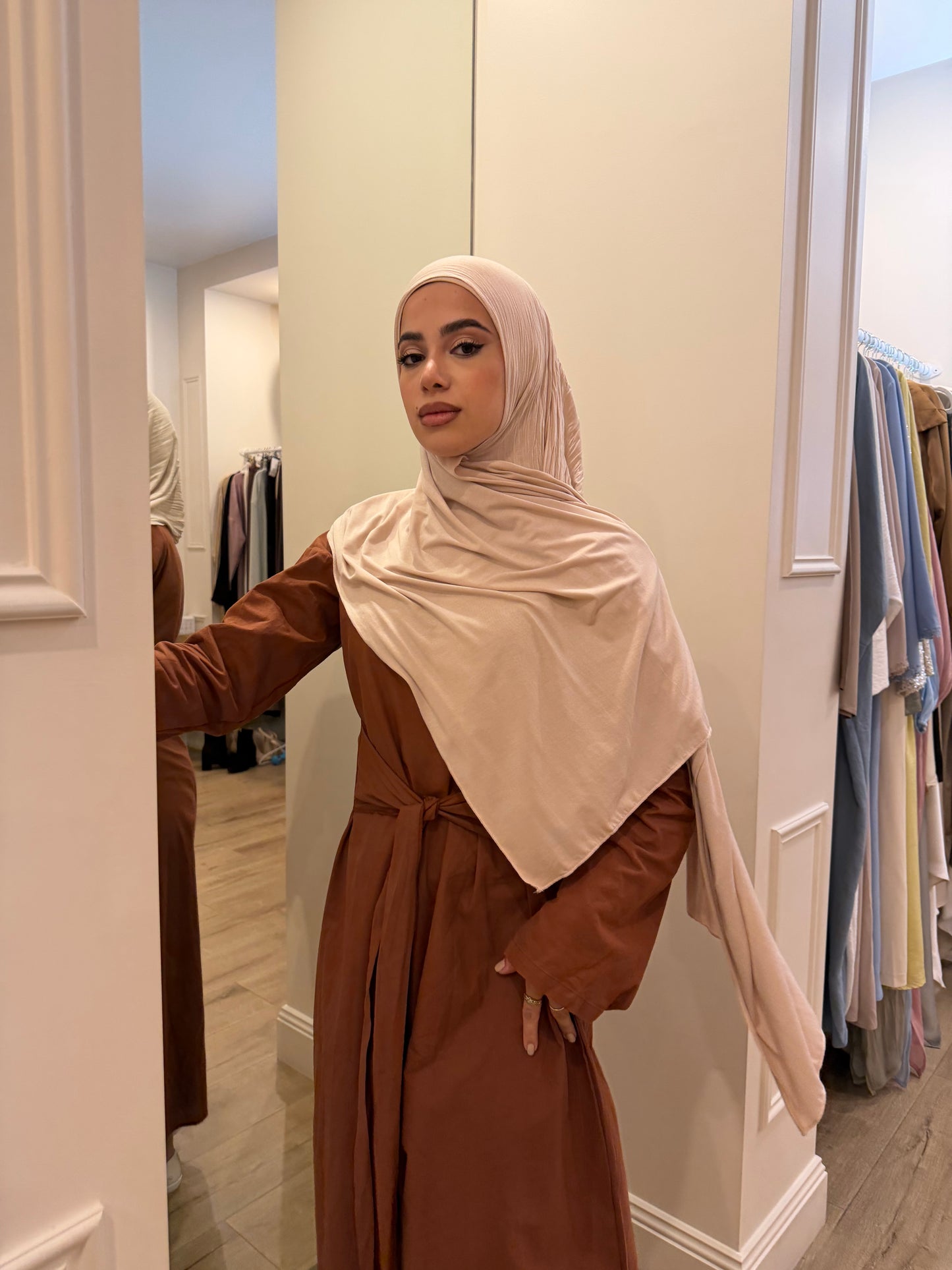 COTTON WRAP DRESS
