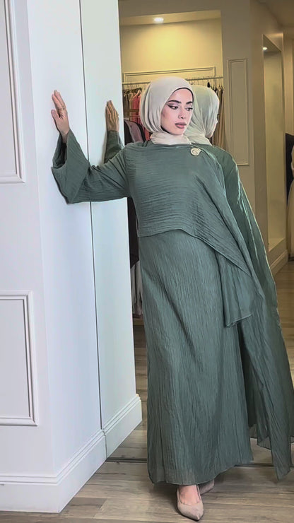 THE OCEAN DRAPE DRESS
